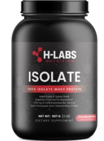 H-Labs Nutrition 100% Whey Isolate Chocolate - 31 servings- 2lb