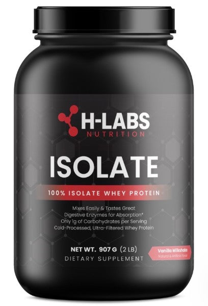 H-Labs Nutrition 100% Whey Isolate Vanilla - 31 servings- 2lb