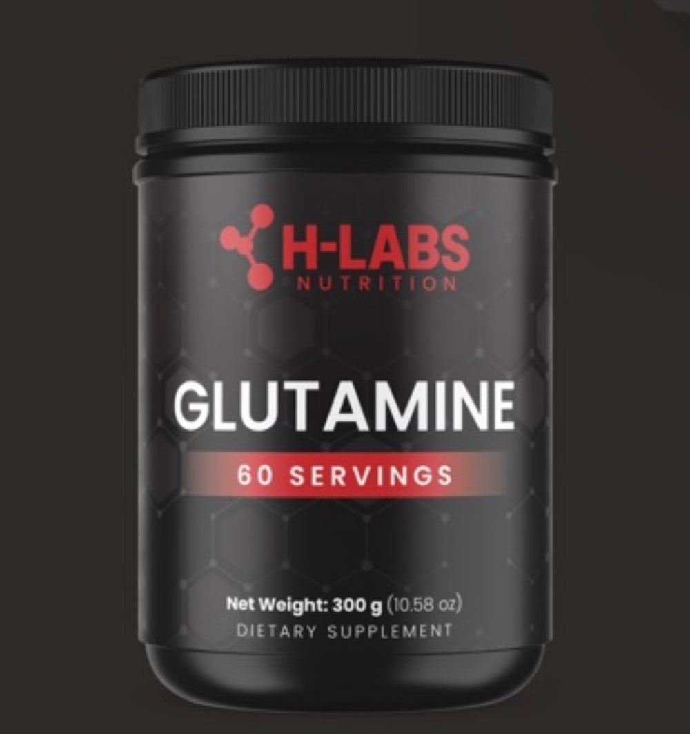 H-Labs Nutrition Glutamine Powder – Core Recovery Support (60 Servings, 30 oz)